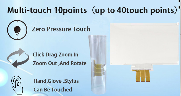 Waterproof Capacitive Multi Touch Foil 55 Inch USB Interactive Projection Touch