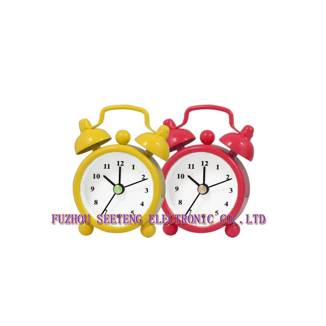 desktop clock alarm clock lovely design plastic colorful material