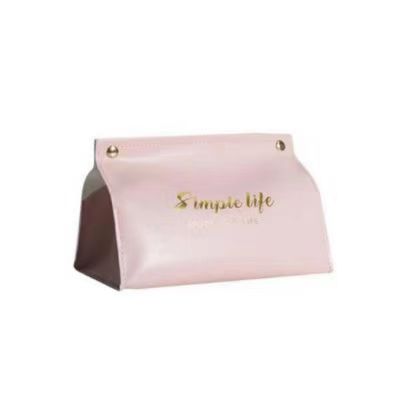 Custom Mini PU Leather Car Tissue Box Holder for Chic and Practical Storage