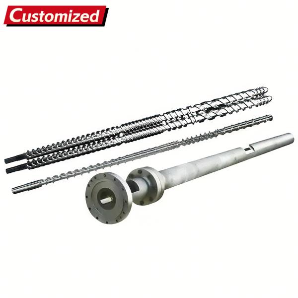 Customized High Quality Recycling Machine Film Blowing Screw and Barrel Materials Treatment Plastic machine for Plastic & Rubber Machinery Parts