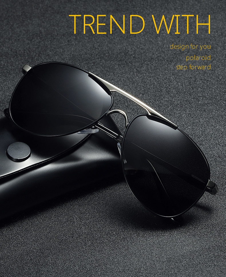 Aluminum Magnesium Mens Luxury Sunglasses Polarized Lens Sunglasses