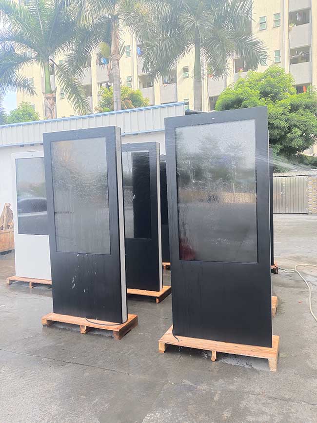 Prices Outdoor 55 Inch LCD Advertising Player network floor-standing digital Stand Outdoor LCD Advertising Signs