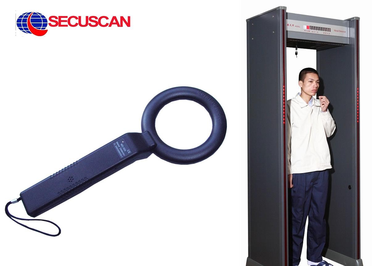 Security Portable Metal detectors with high sensitivity for metal, weapon detection