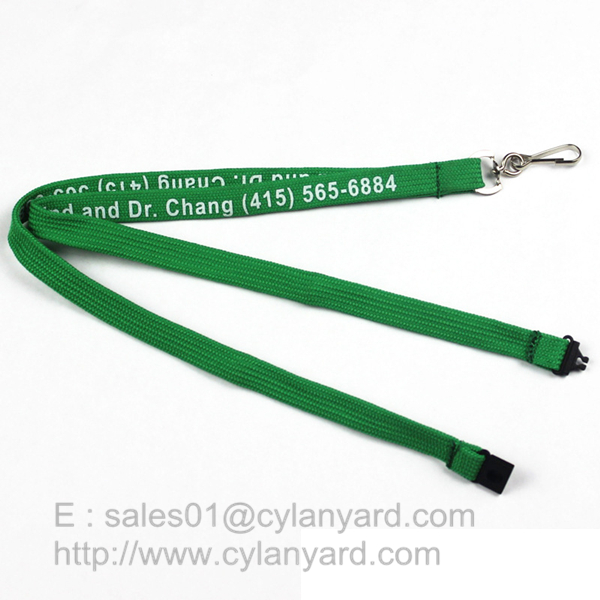 Tube Lanyard Neck Ribbon with Metal swivel Hook