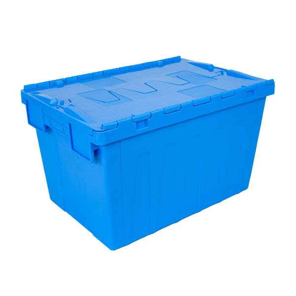 Heavy Duty Logistic Nestable Stackable Plastic Storage Moving Boxes with Folding Style