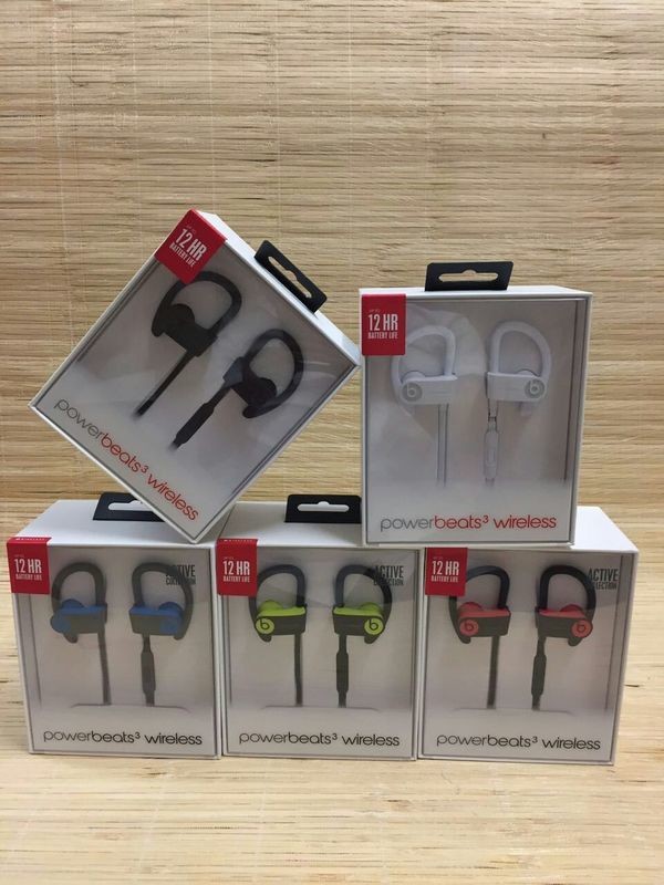 NEW Beats By Dre Power Beats 3 WIRELESS Earbud Headphones grey red made in china grgheadests.com