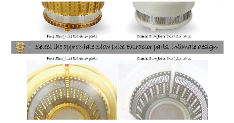 Stainless steel Slow Juice Blender parts juicer machine filter mesh