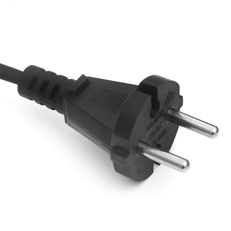 European Standard 2 prong pin computer AC power cord cables 2 pin Eu power cable 2 pin power cord