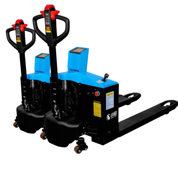 Electric Pallet Jack with 1500kg Capacity Solid Rubber Tire and 190mm Lifting Height for Efficient Warehouse Handling