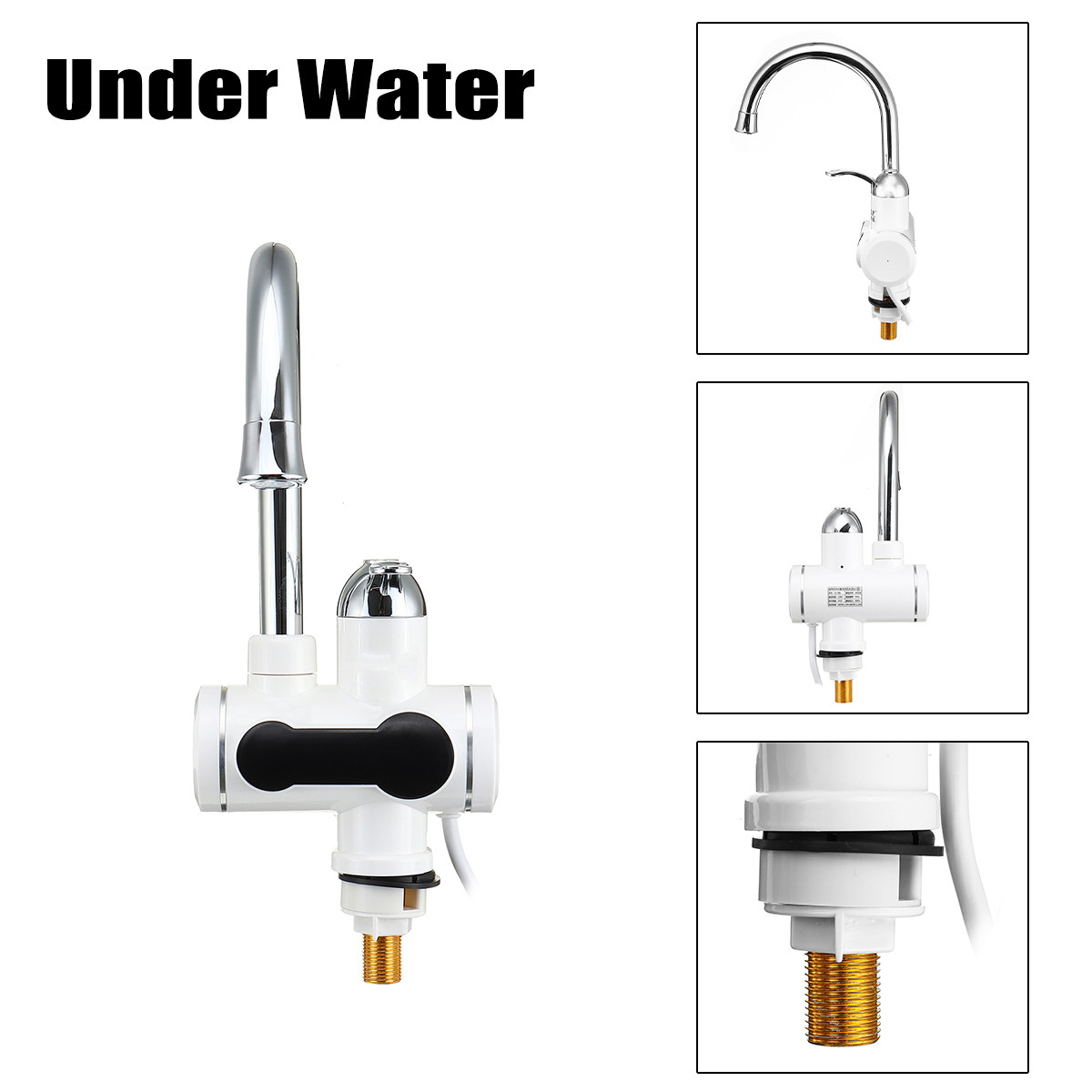 Deck Mounted Instant Electric Faucet Water Heater LVD 2-3L/Min For Sink