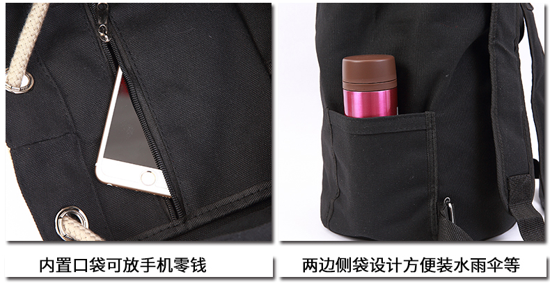 Durable Outdoor Sports Waterproof Drawstring Bag Large Volume 38 * 42CM