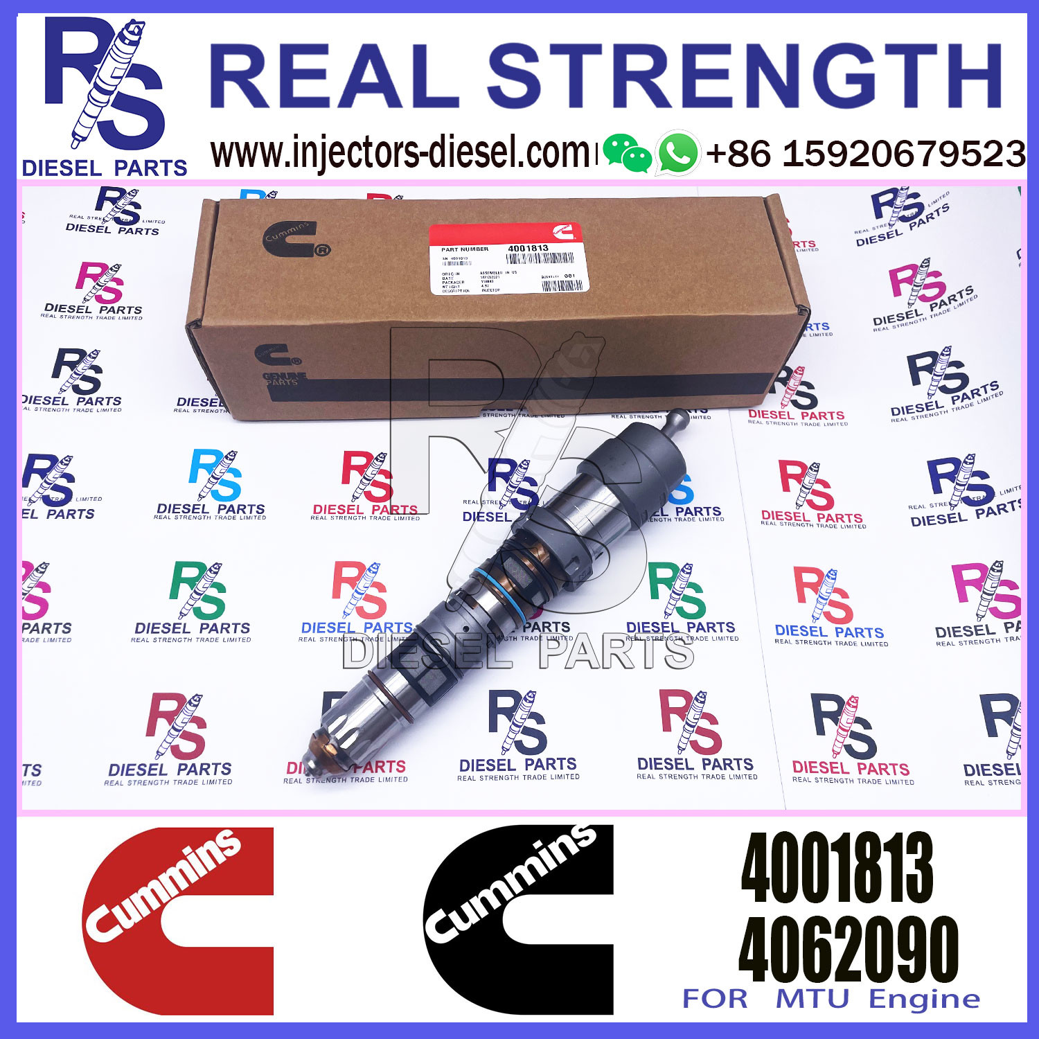 Diesel Fuel Injector 4088427 4326780 4010025 4087893 4001813 For Cummins