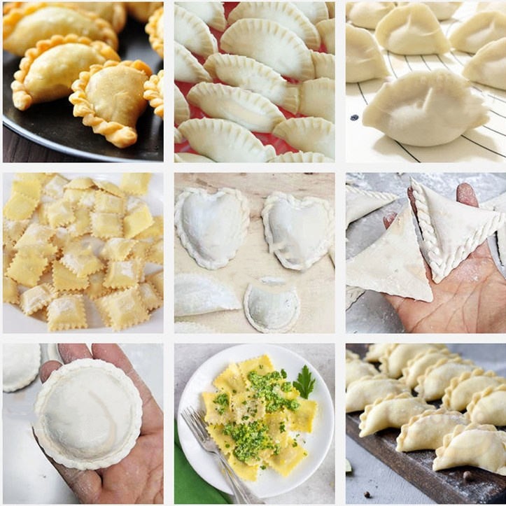 Automatic Samosa Folding Machine 220v 1.5kw Large Meat Stuffing Maker