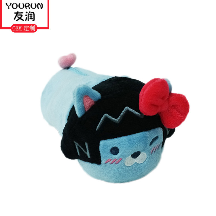 OEM 25cm Cute Plush Pencil Bag Large Capacity Simple Girl Stationery Box