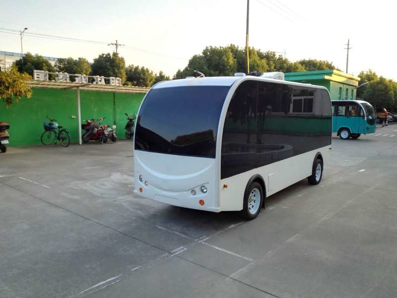 12 Seats Autonomous Shuttle Bus , City Self Driving Bus With Satellite Mapped Route