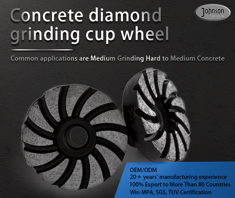 60 Mm Emery Diamond Grinding Plate Wheel For Concrete Brick Floor