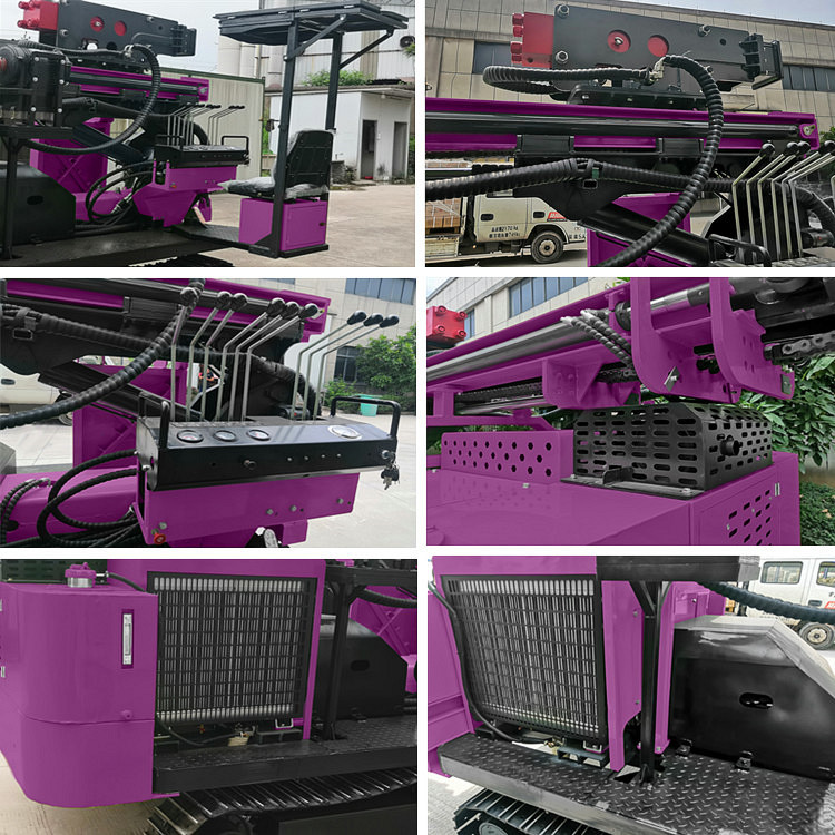 Solar Hydraulic Press Pile Driving Equipment Screw Pile Ramming Machine