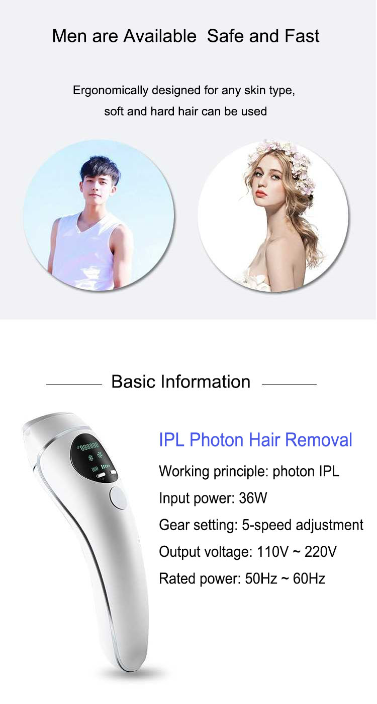Photon Permanent Hair Removal Laser Machine For Face Bikini Body Home
