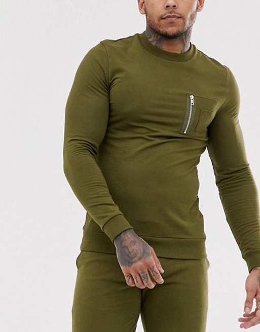Bodybuilding Mens Tracksuit Set , Slim Fit Jogging Suits Anti - Bacterial