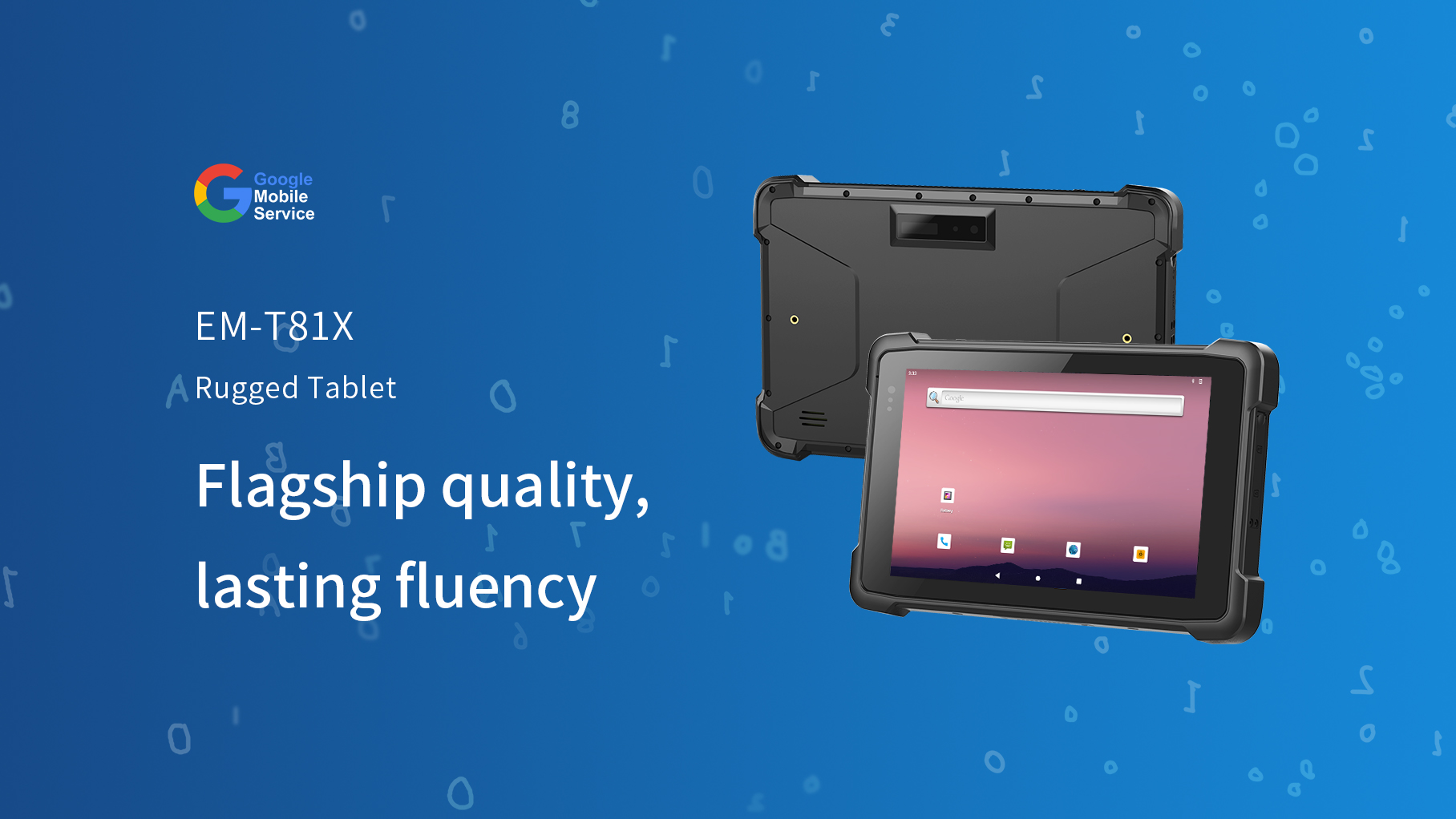 Waterproof IP65 8 inch Rugged Tablet with NFC and ARM Octa-Core Processor Android 10