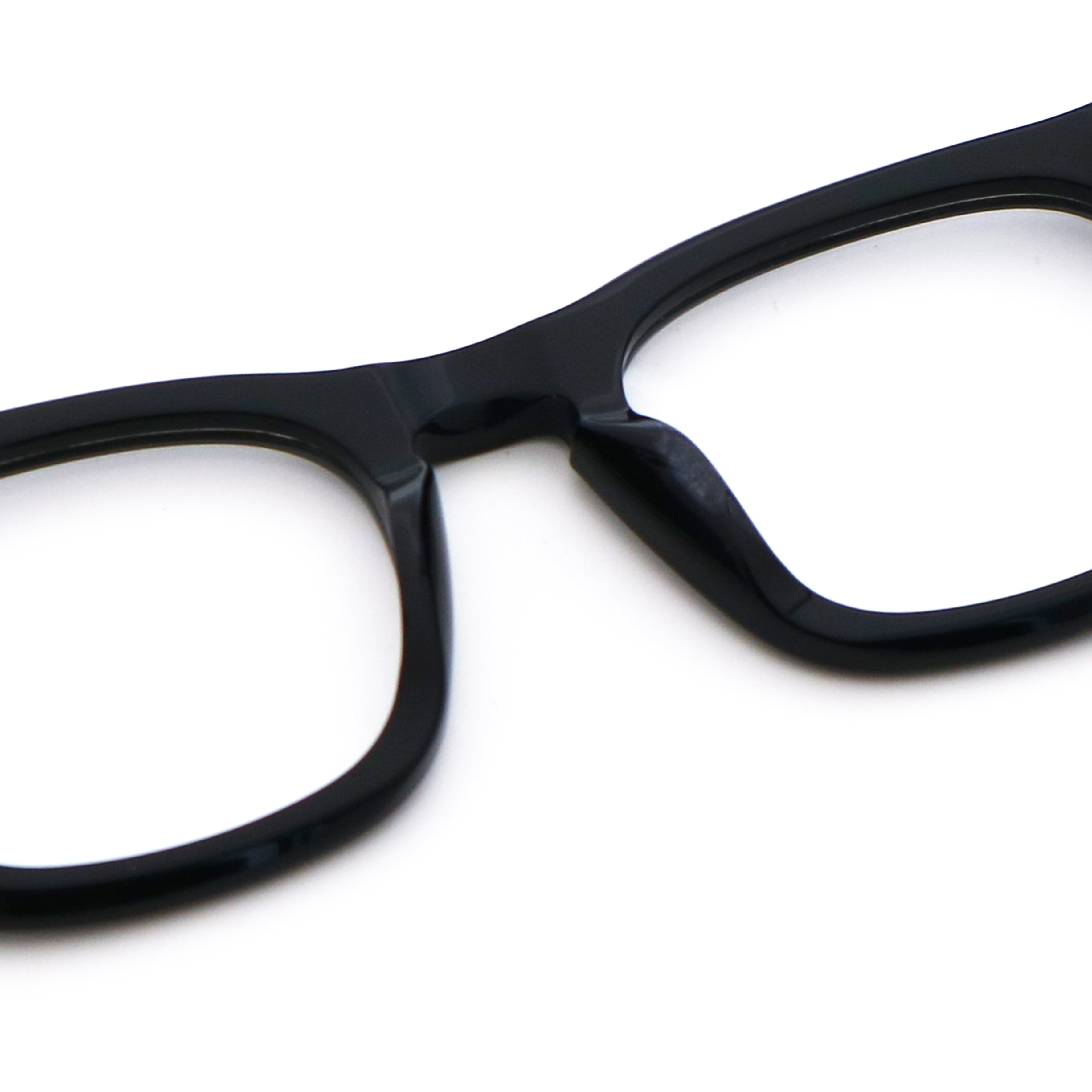 Square Acetate Rectangular Glasses Classic Retro Artisanal Personality Thick