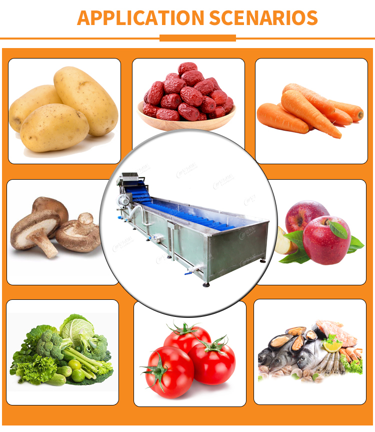 Vegetable And Fruit Cleaning Machine Potatoes Washing Machine