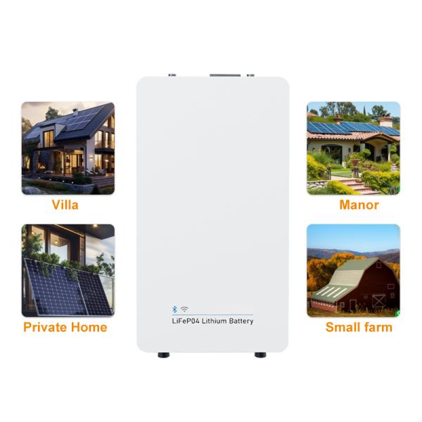Home Energy Storage System 51.2V 314Ah 16kwh Wall Mounted All in One LiFePO4 Lithium Battery Pack for Off-Grid Solar