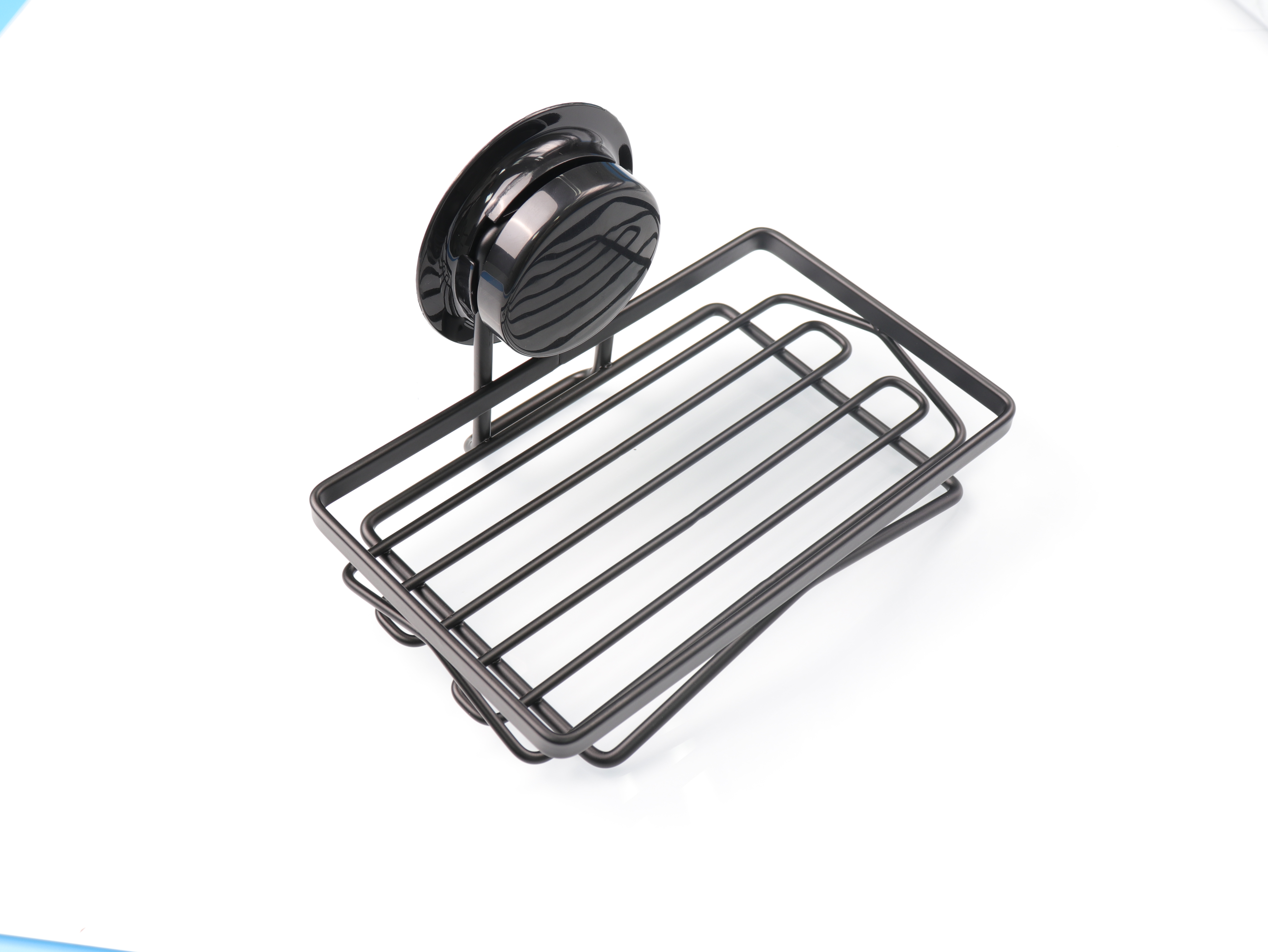 WGO 173mm Wall Hanging Soap Case Black Stainless Steel SS201