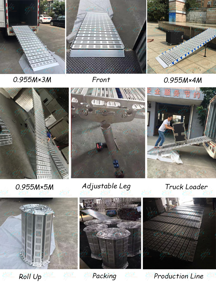 400KG 5M Aluminum Alloy Truck Loader With Adjustable Leg