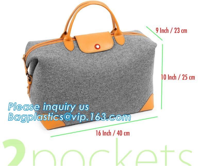 Eco-Friendly Grey Reusable Felt Grocery Shopping Handbag Tot Bag For Women Men,Mesh bags,Shopping bags, Drawstring bags,