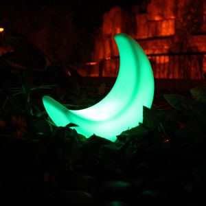 Buy cheap illuminated moon shaped led table lamp product