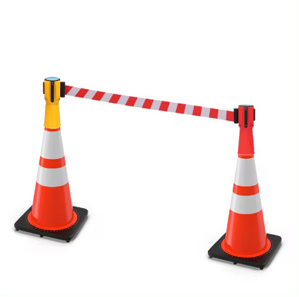 Plastic Retractable Belt Suppliers Traffic Construction Barrier Safety Cone Belt