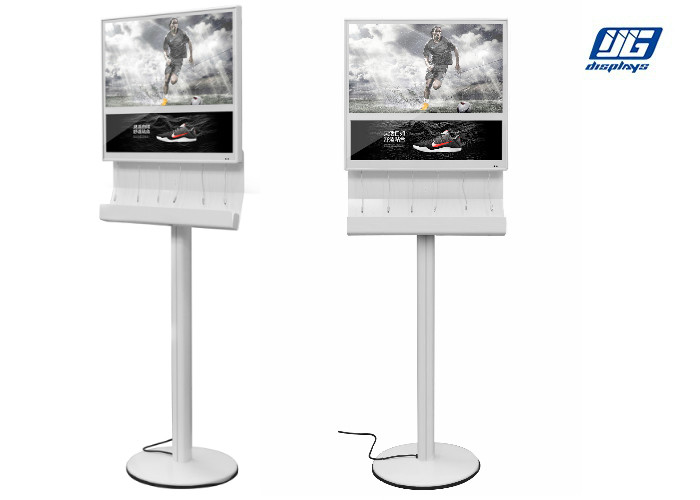 Floor Standing Alone LCD Advertising Display Stands / A - Type LCD Monitor Digital Signage