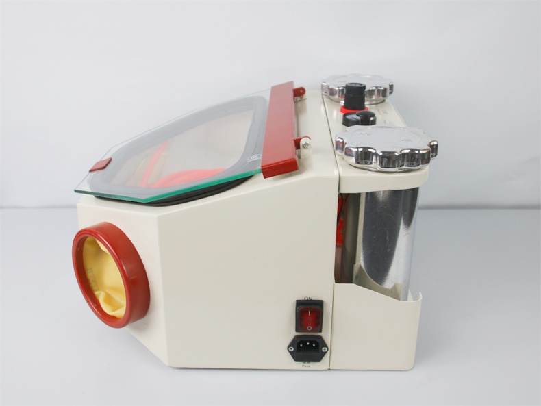 Double Tank Dental Lab Sandblaster porcelain Crowns Polishing Dental Nozzle Sandblasting