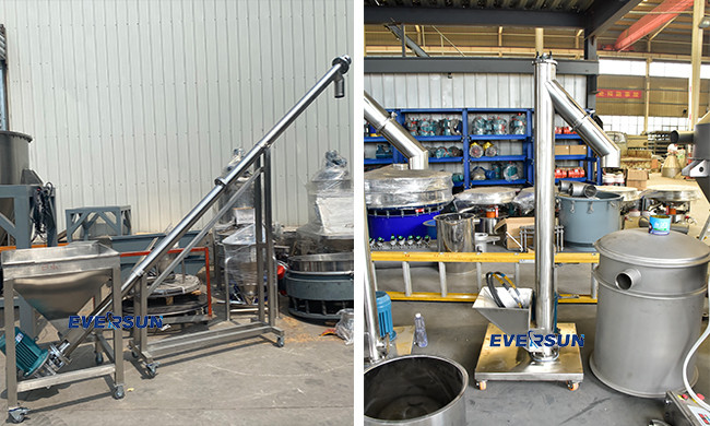 Double-Shaft Screw Machine Spiral Conveyor Automatic U-Shaped Dragon Conveyor