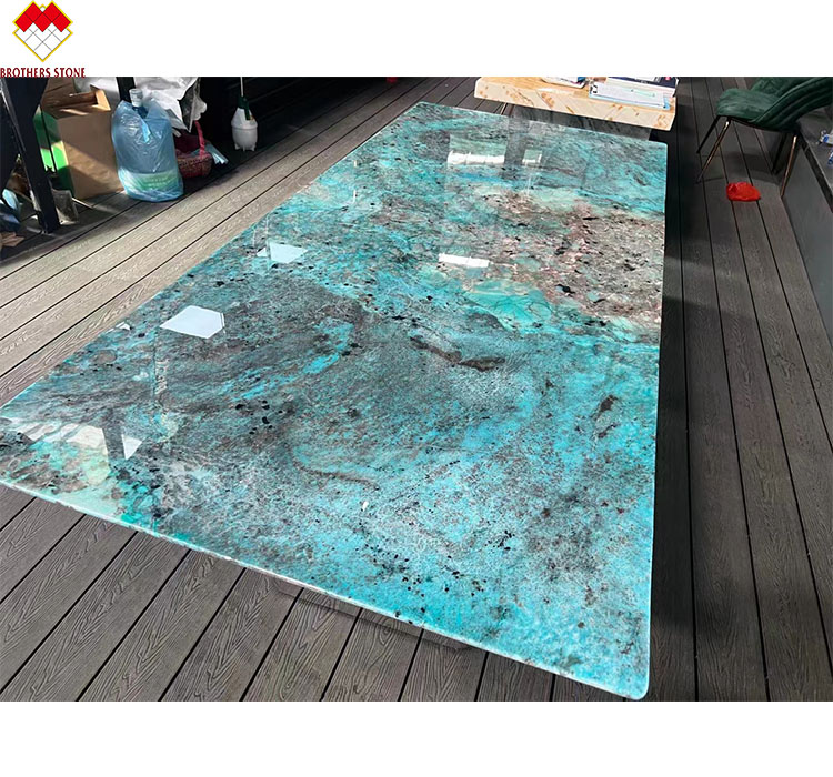 Indoor Portomare Quartzite Bright Amazon Green Marble Slabs Multicolor Verde Guatemala
