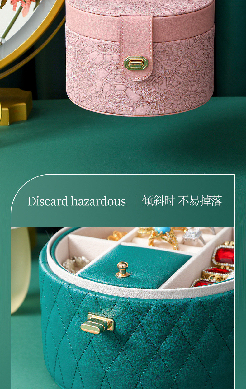 CHINESE STYLE HAND DECORATION BOX HIGH-GRADE JEWELRY BOX LARGE CAPACITY WATERPROOF PORTABLE JEWELRY BOX HOUSEHOLD MULTI-