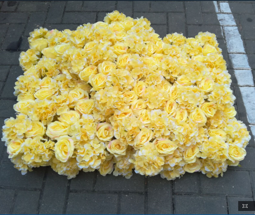 UVG wedding decoration wholesale gridding artificial flower wall for stage backdrop decoration CHR1147
