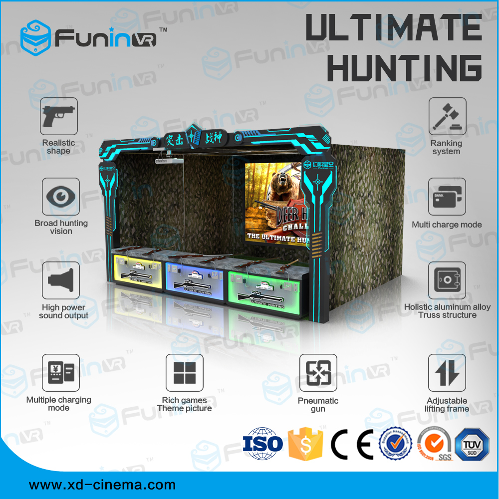 Projector Screen Shooting Game Machine Real Sence Shooting Hunting Hero 4 Players