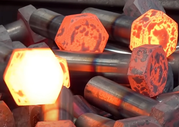 Heat treatment process bolt