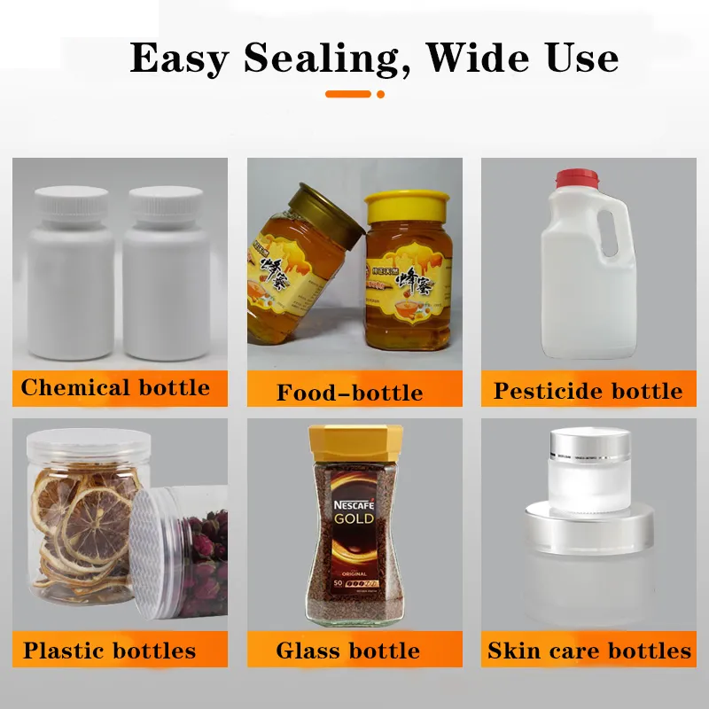 Glass Bottle Small Automatic Induction Aluminum Heat Sealing Machine for Plastic Bottle