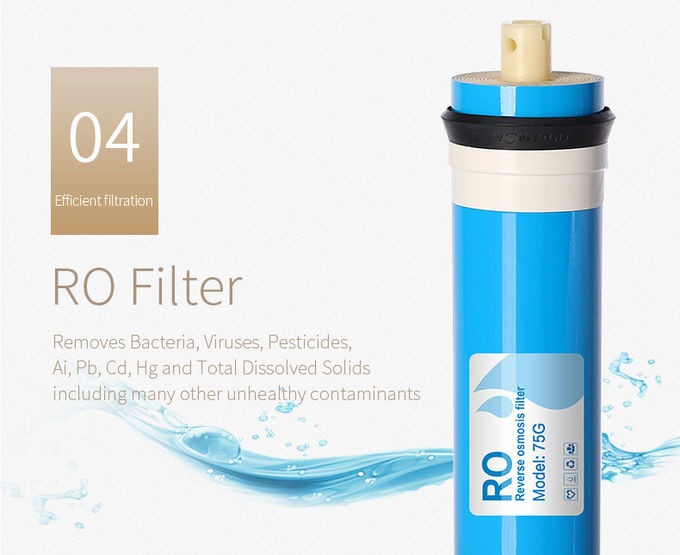 Hot & Warm Water Purifier With Heater , Reverse Osmosis Water Filter For Home