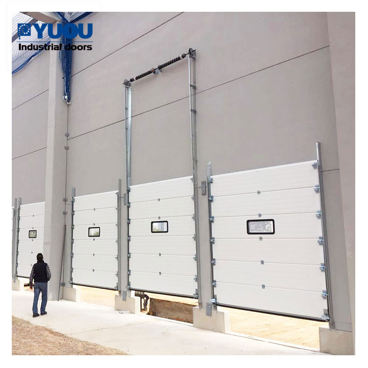 Industrial Sectional Overhead Door Thermal Insulation 75mm 100mm thickness