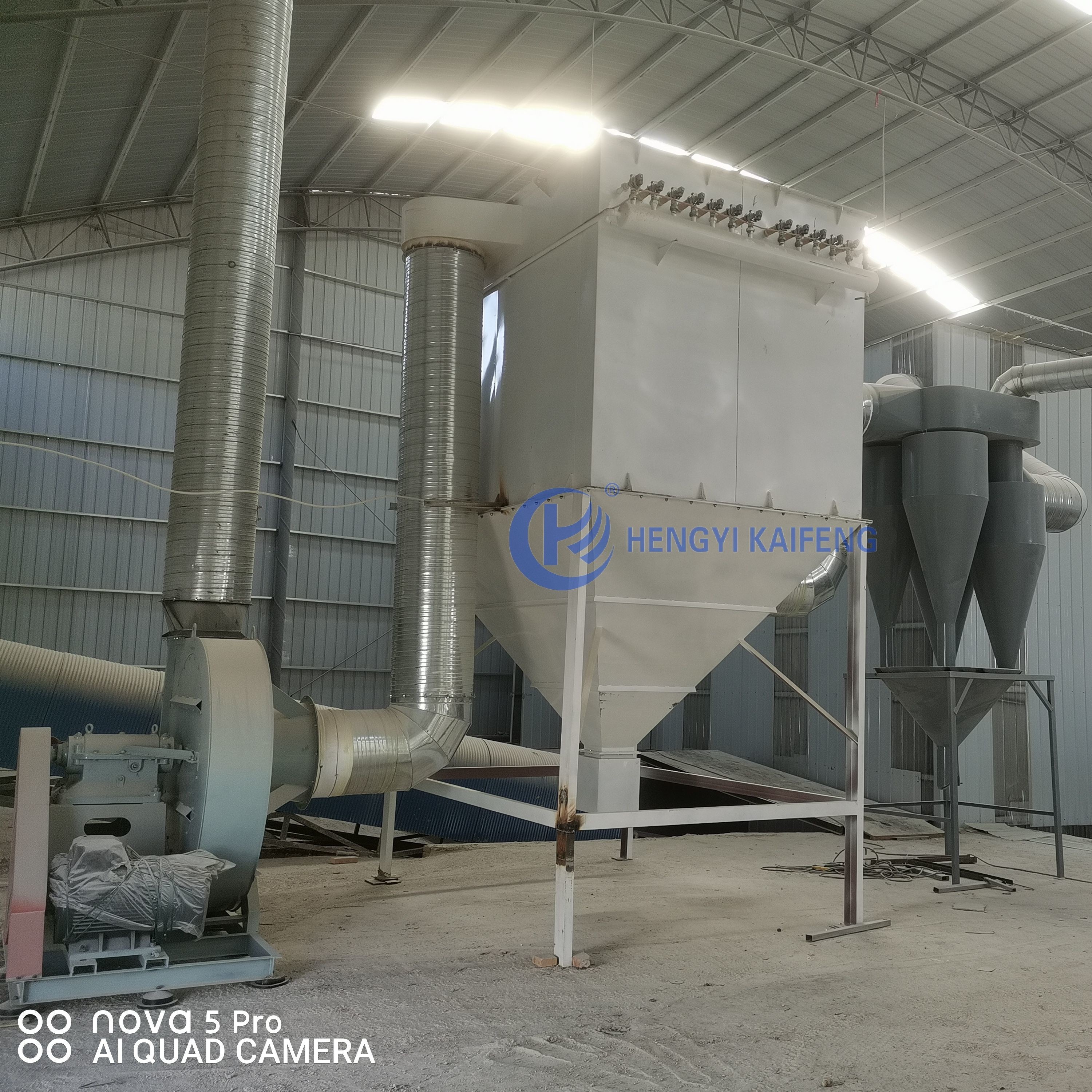 Eco Friendly Industrial Dust Collector System Industrial Dust Remover For Stone Factory
