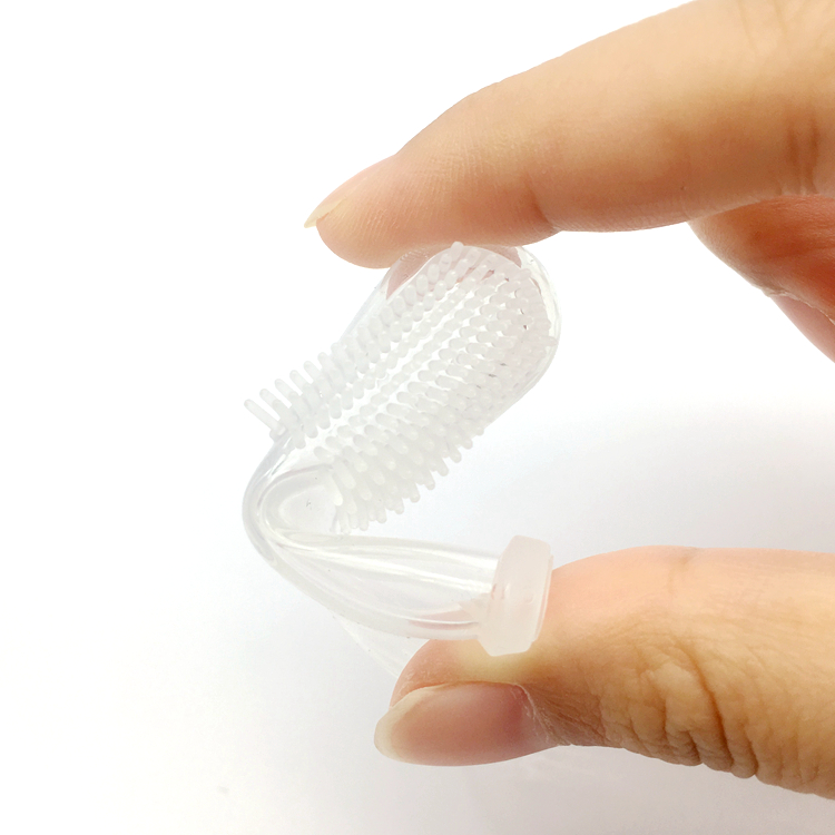 FDA Safety soft bulk special best travel gum silicone finger toothbrush for baby children adults