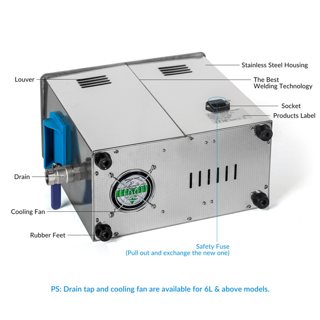 High Efficiency GT SONIC Cleaner , Stainless Steel Ultrasonic Cleaner