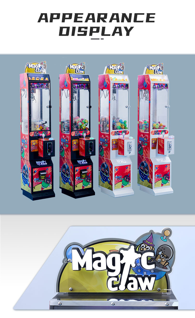 Metal Chassis 3 Inch Toys Mini Crane Machine Claw Machine For Entertainment