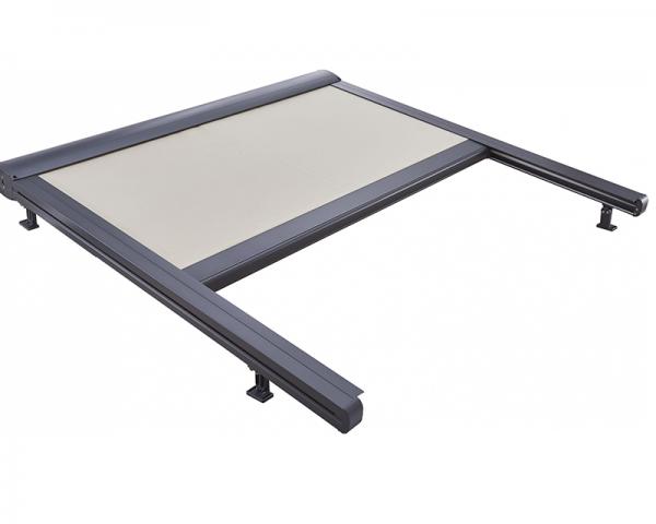 Polyester Retractable Roof Awning Remote Control Aluminum Retractable Awning Conservatory