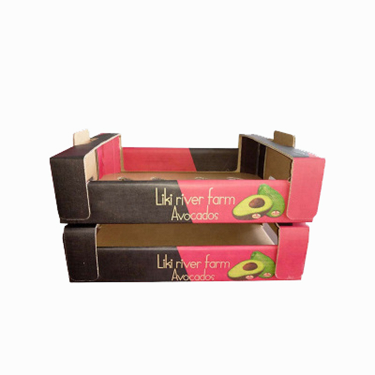 Stable Practical Vegetable Corrugated Boxes , Recyclable Tomato Shipping Boxes