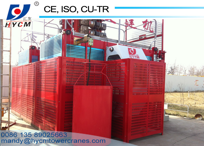 SC100/100 Double Cages Material Construction Elevator for Bridge with Safety Device